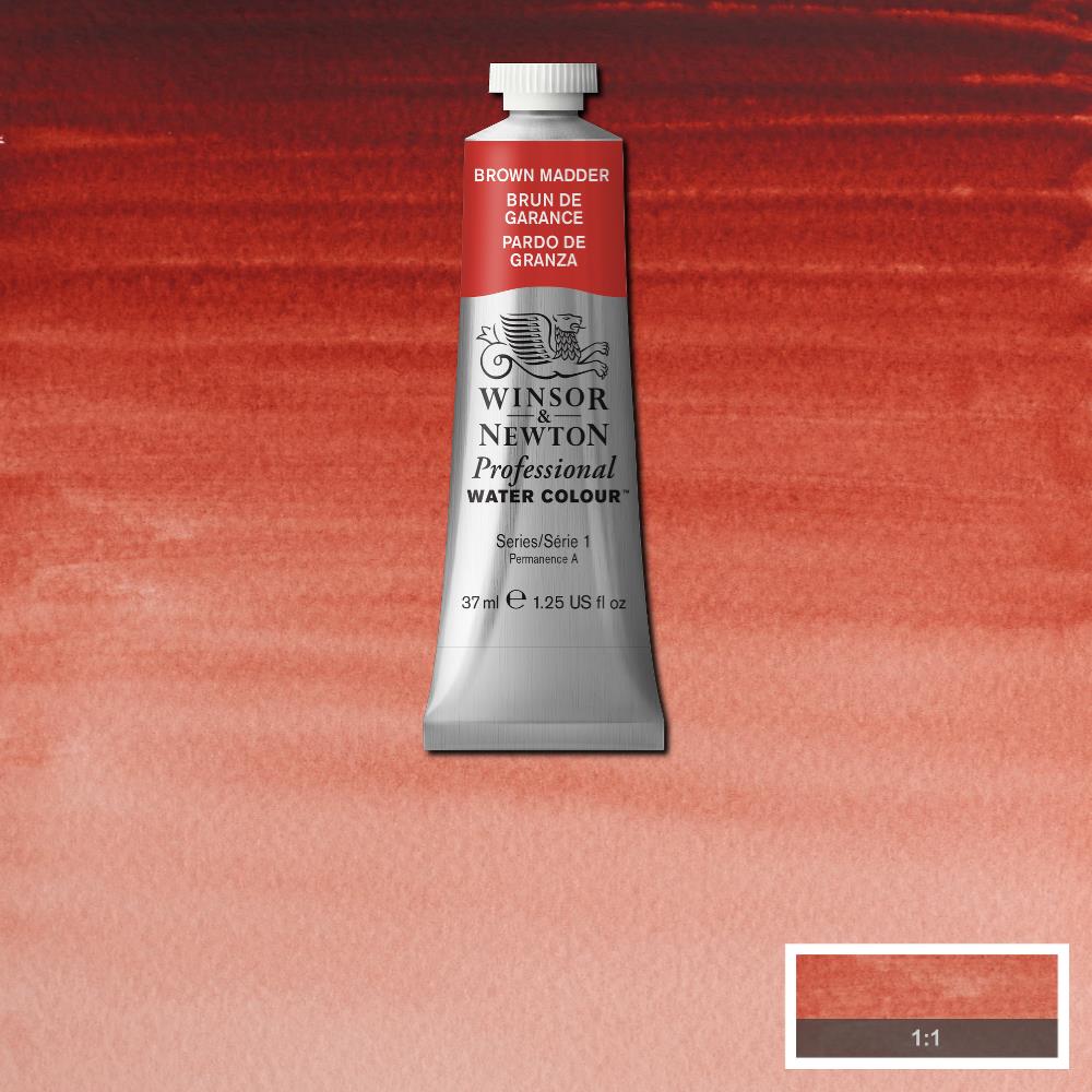 Image of Akvarellfärg Winsor & Newton Prof. 37ml  Brown Madder 056 (3F) S1 114056 884955089705