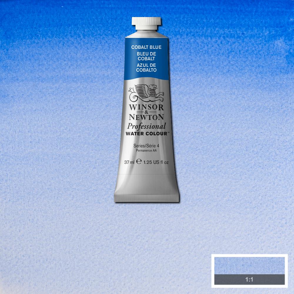 Image of Akvarellfärg Winsor & Newton Prof. 37ml  Cobalt blue 178 (3F) S4 114178 884955089712
