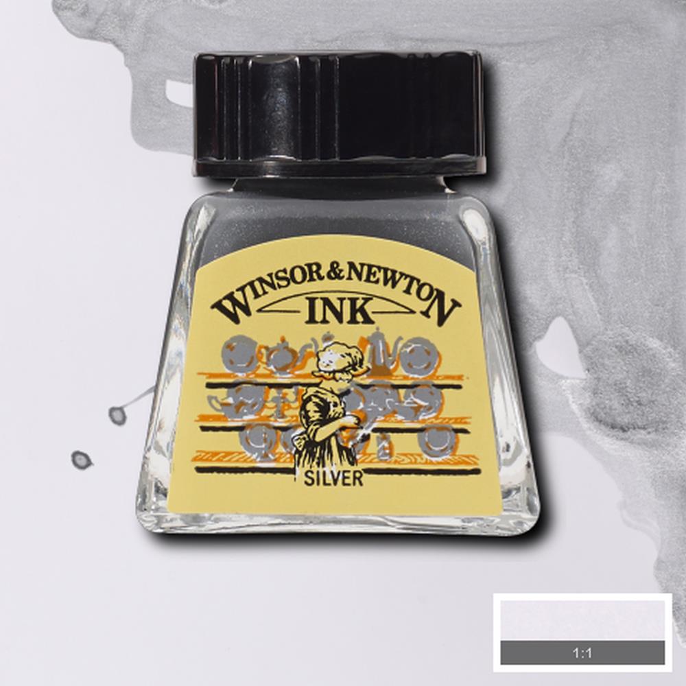 Image of Tusch Winsor & Newton 14ml  Silver 617 (6F) 1005617 884955090404