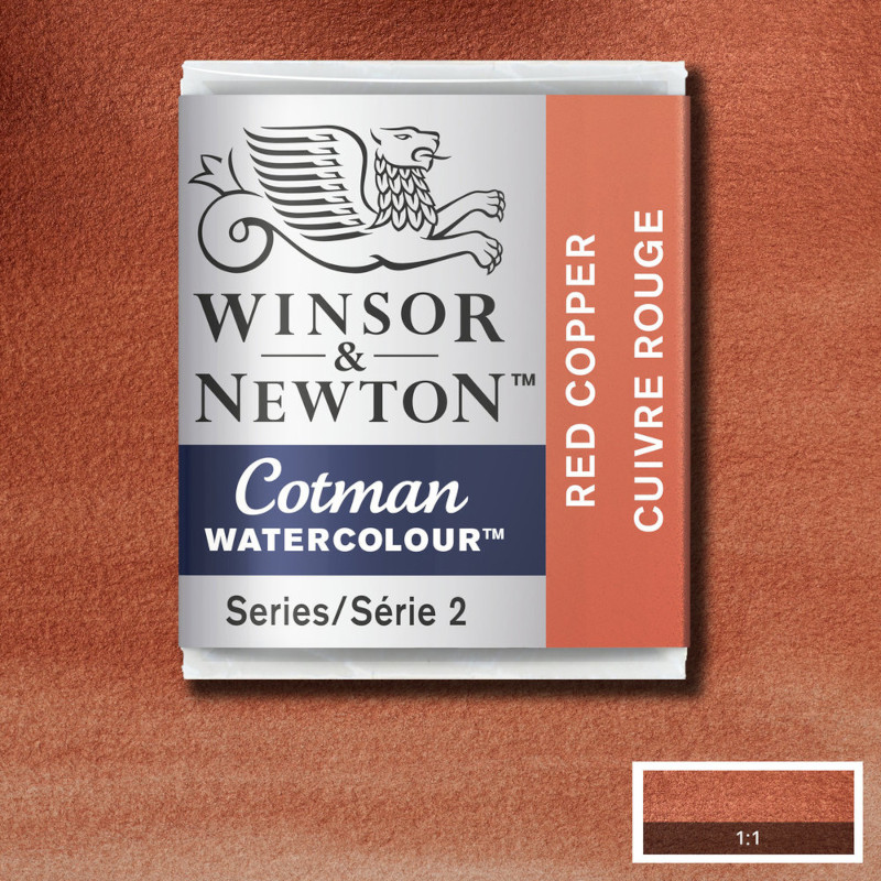 Image of Akvarellfärg Cotman 1/2-kopp Red Copper 0301471 884955090626