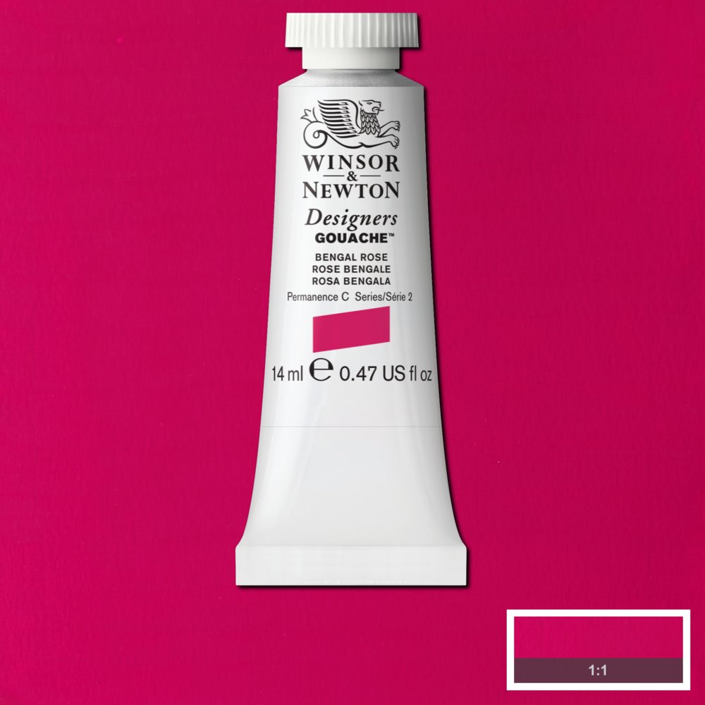 Image of Gouachefärg Winsor & Newton 14ml  Bengal rose    028 (3F) S2 605028 884955093368