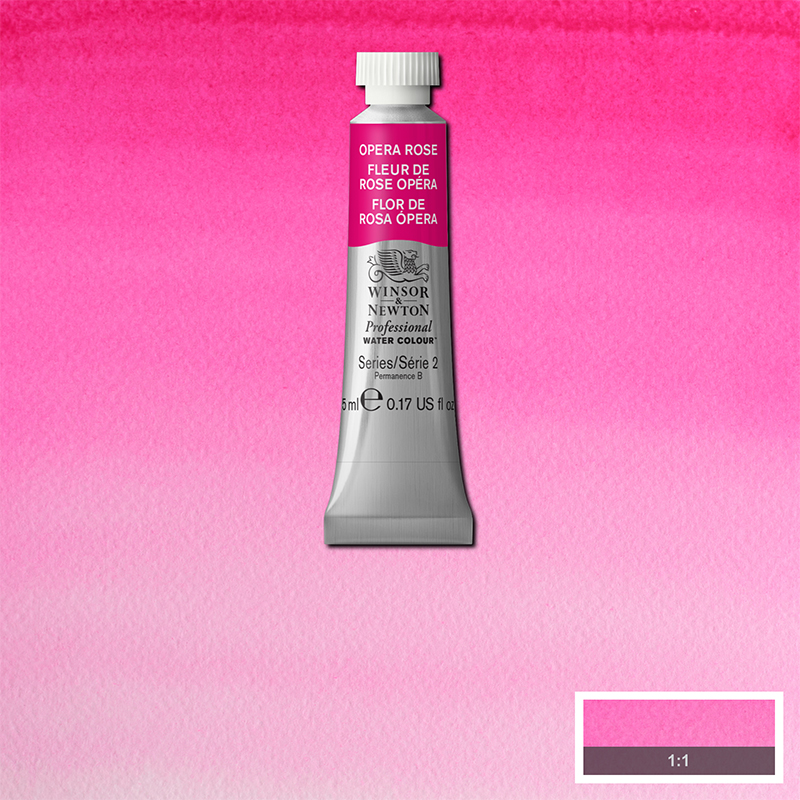 Image of Akvarellfärg Winsor & Newton Prof. 5ml  Opera Rose 448 (3F) S2 102448 884955093382