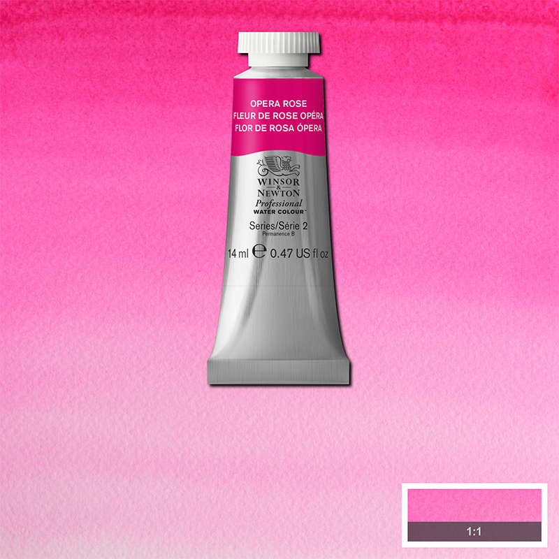 Image of Akvarellfärg Winsor & Newton Prof. 14ml  Opera Rose 448 (3F) S2 105448 884955093399