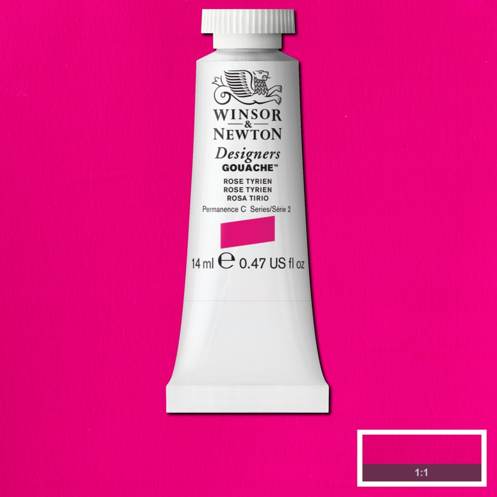 Image of Gouachefärg Winsor & Newton 14ml  Rose tyrien 593 (3F) S2 605593 884955093429