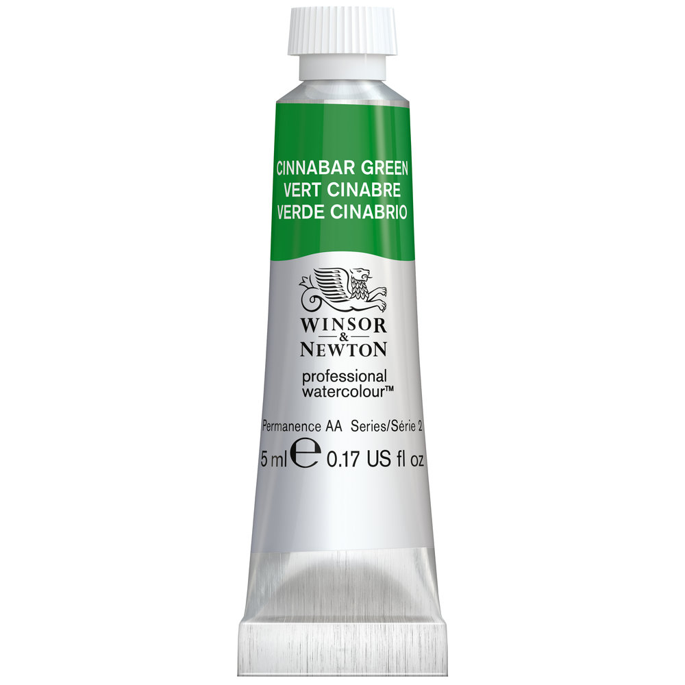 Image of Akvarellfärg Winsor & Newton Prof. 5ml Cinnabar Green 420 (3F) S2 102420 884955095195