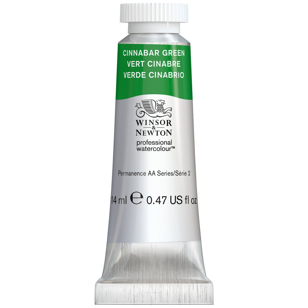 Image of Akvarellfärg Winsor & Newton Prof. 14ml Cinnabar Green 420 (3F) S2 105420 884955095270