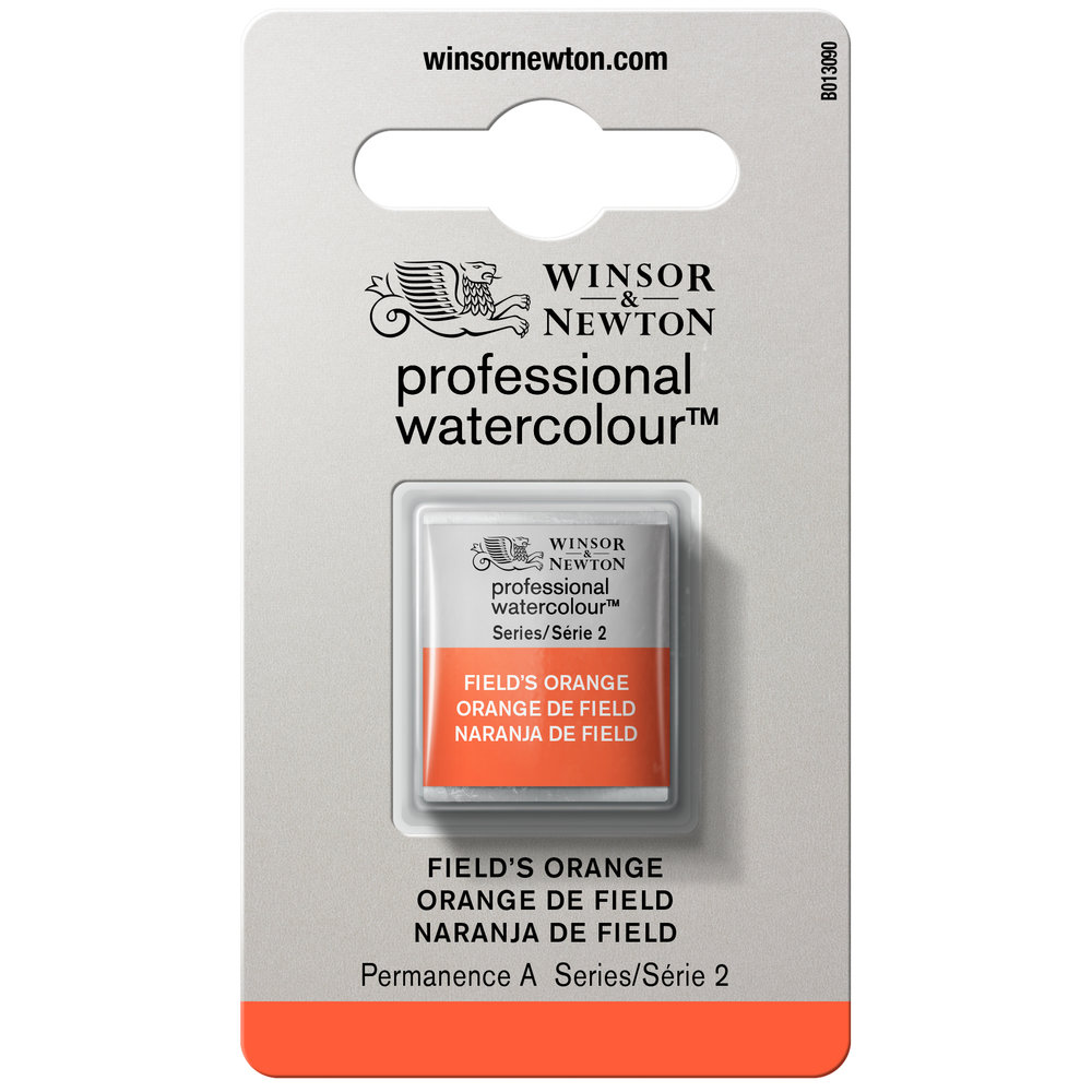 Image of Akvarellfärg Winsor & Newton Prof. 1/2-kopp Field´s Orange 418 S2 101418 884955095331