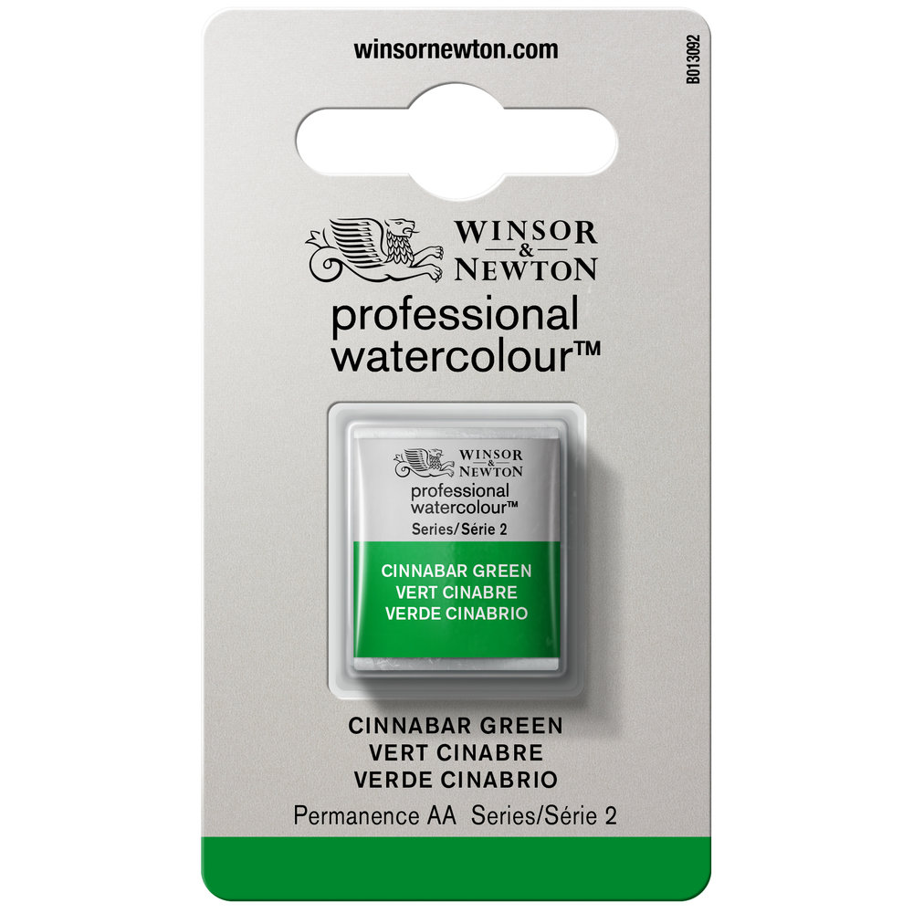 Image of Akvarellfärg Winsor & Newton Prof. 1/2-kopp Cinnabar Green 420 S2 101420 884955095362