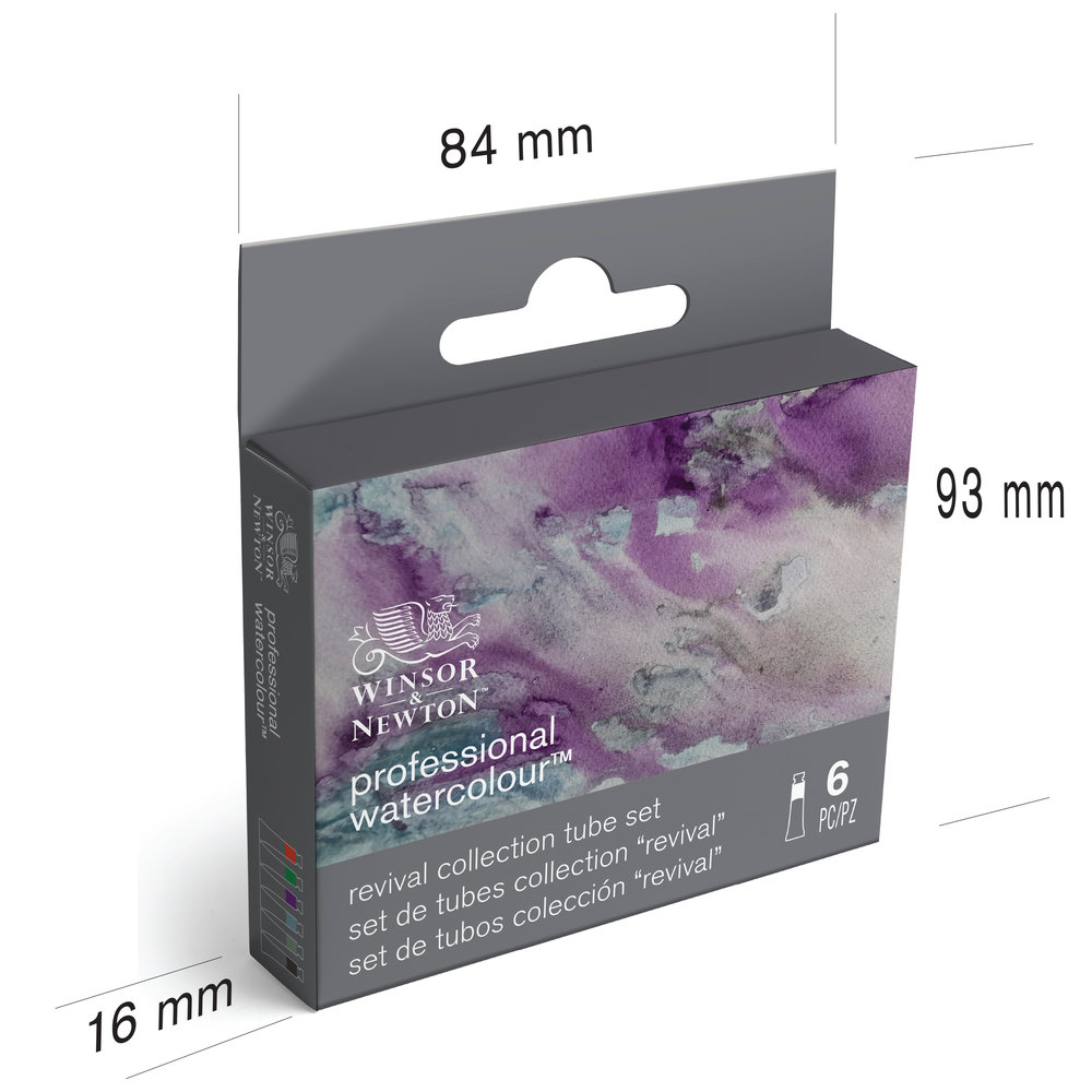 Image of Akvarellfärgset Winsor & Newton Prof. Revival Collection 6st 5ml tuber 190825 884955095416