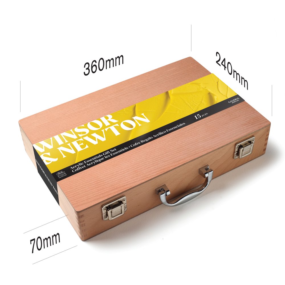Image of Akrylfärgset Galeria Winsor & Newton GALERIA WOODEN SET 2190614 884955097786