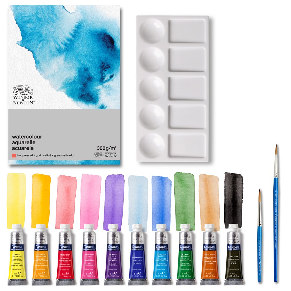 Image of Akvarellfärgset Winsor & Newton COTMAN SET 10X5ML 0390708 884955097816