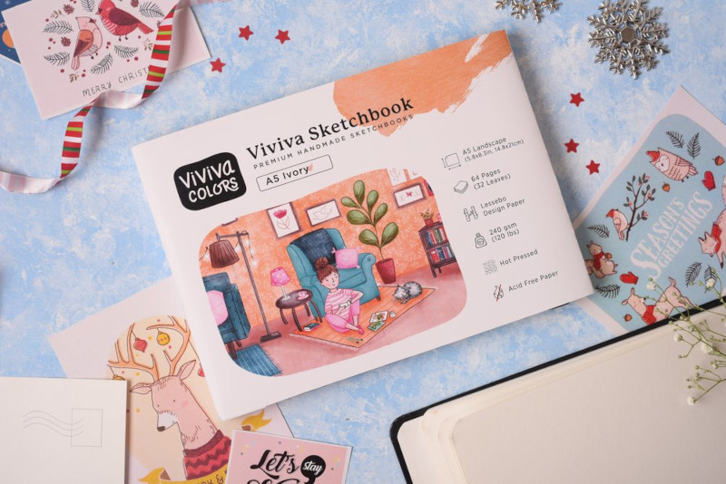 Image of Viviva Sketchbook - A5 Ivory 276009 8906132760091
