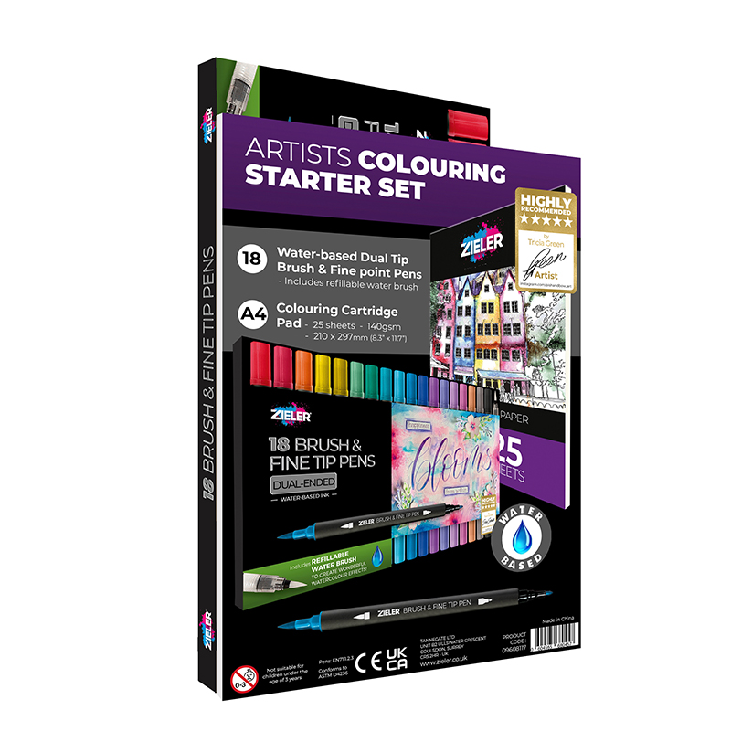Image of Pennset Zieler Colouring Starter Set - 09608117 0604565680457